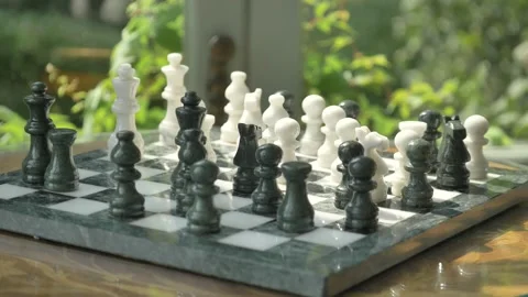Fancy Chess Board with Green Scenery 動画素材 175981468