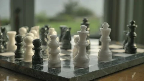 Fancy Chess Board with Ocean front background 動画素材 176501830