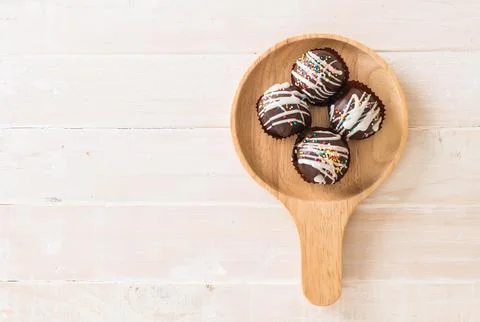 Fancy chocolate ball Stock Photos