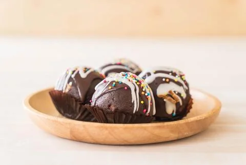 Fancy chocolate ball Stock Photos
