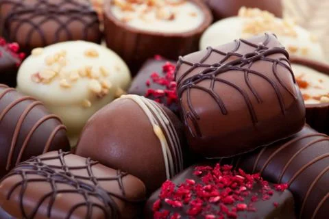 Fancy chocolates Stock Photos