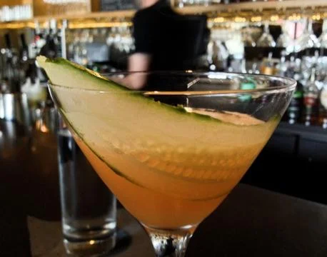 Fancy cocktail at bar Stock Photos