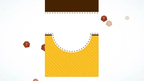 Fancy cocoa cupcake package crafted with trinity unique layers with sparkling Stock Footage 132613716