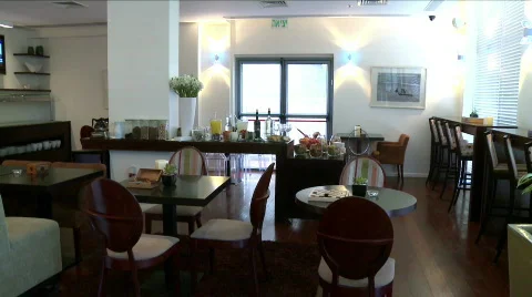 Fancy Coffee House Stock Footage 706725