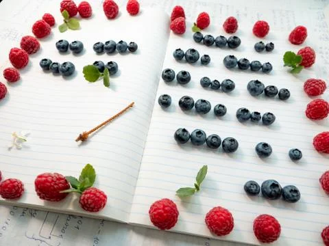 Fancy creative writing lesson with fresh taste. Stock Photos