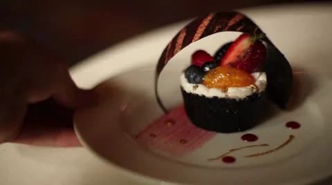 Fancy dessert Vídeo Stock 25592563