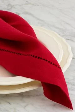 Fancy dinner table setting Stock Photos