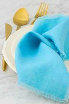 Fancy dinner table setting Foto stock