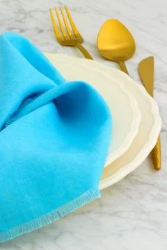 Fancy dinner table setting Photos