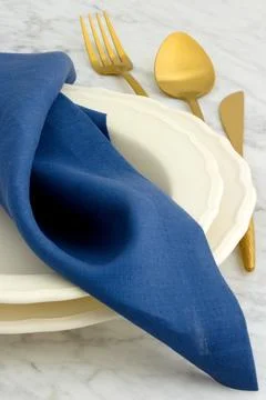 Fancy dinner table setting Photos