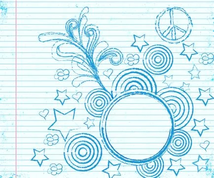 Fancy doodle Illustrazione stock