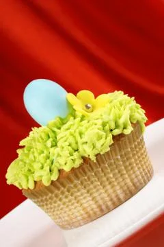 Fancy easter cupcake Stock Photos