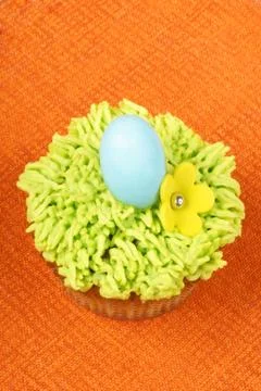 Fancy easter cupcake Stock Photos