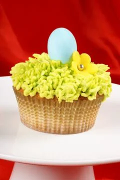 Fancy easter cupcake Stock Photos
