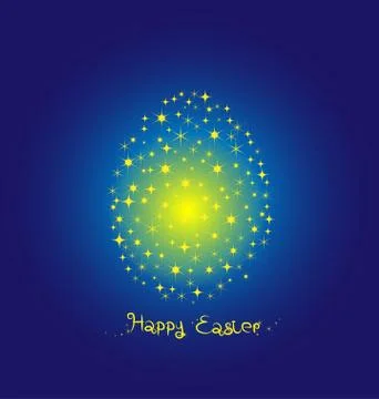 Fancy egg easter Stock Illustration