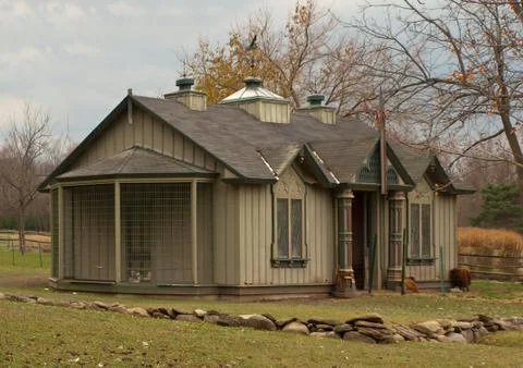 Fancy hen house Stock Photos
