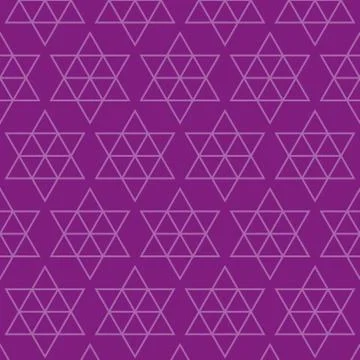 Fancy hexagonal linear star seamless design illustration. abstract geometric  Stock Illustration