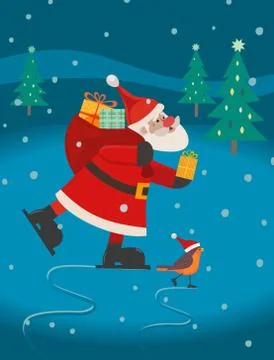 Fancy Holiday poster Stock Illustration