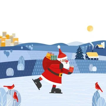 Fancy Holiday poster Stock Illustration