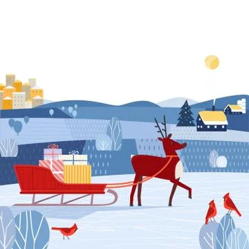 Fancy Holiday poster Stock Illustration
