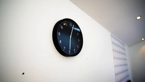 Fancy kitchen clock shot Stock Footage 91407443