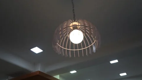 Fancy light bulb, Modern Interior seamless fancy background Stockbeeldmateriaal 199623177