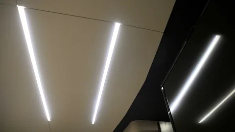 Fancy lights in the cabin of a yacht Video stock 71835463