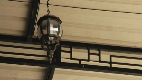 Fancy lights on the roof Stock-Footage 229063812