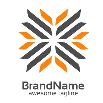 Fancy logo design representing the letter X Stock Illustration