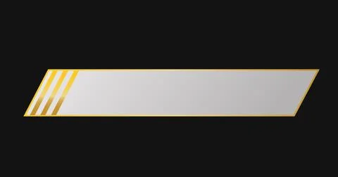Fancy lower third high resolution. Cool-designed golden lower third in high.. Stock Illustration