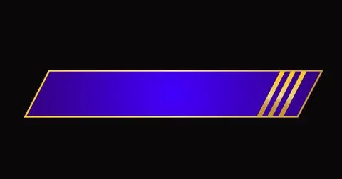 Fancy lower third in high resolution. Cool-designed purple and gold color l.. Stock Illustration