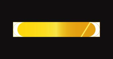 Fancy lower third illustration. Cool-designed golden lower third illustrati.. Stock Illustration