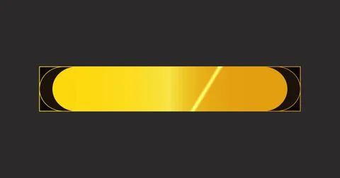 Fancy lower third illustration. Cool-designed golden lower third illustrati.. Stock Illustration