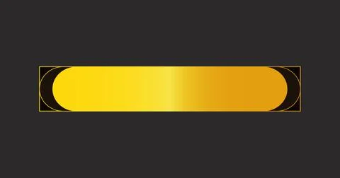 Fancy lower third illustration. Cool-designed golden lower third illustrati.. Stock Illustration