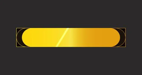 Fancy lower third illustration. Cool-designed golden lower third illustrati.. Stock Illustration