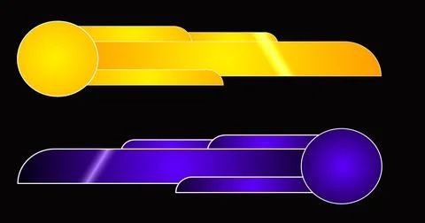 Fancy lower third pack in high resolution. Cool-designed colorful lower thi.. Stock Illustration