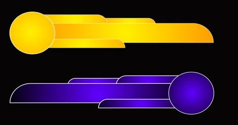 Fancy lower third pack in high resolution. Cool-designed colorful lower thi.. Stock Illustration