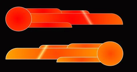 Fancy lower third pack in high resolution. Cool-designed colorful lower thi.. Stock Illustration