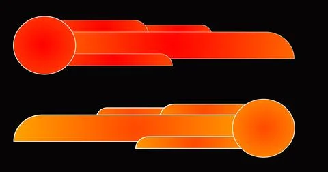Fancy lower third pack in high resolution. Cool-designed colorful lower thi.. Stock Illustration