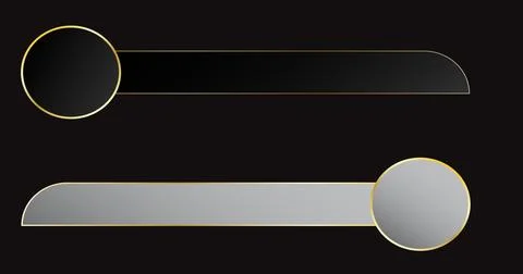 Fancy lower third pack high resolution. Cool-designed golden lower third pa.. Stock Illustration