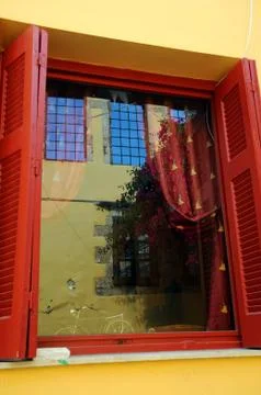 Fancy medieval window Stock Photos