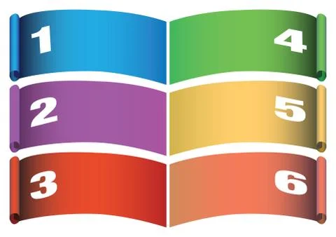 Fancy Paper Scroll Layout design Stock Illustration