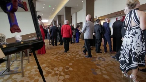 Fancy Party and event at the Irving Convention Center Video stock 80211072