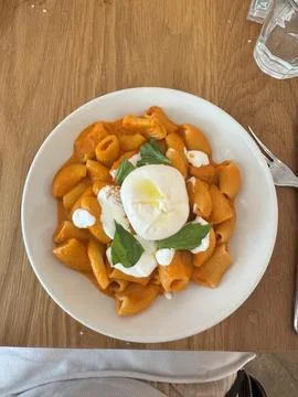 Fancy pasta meal Stock Photos