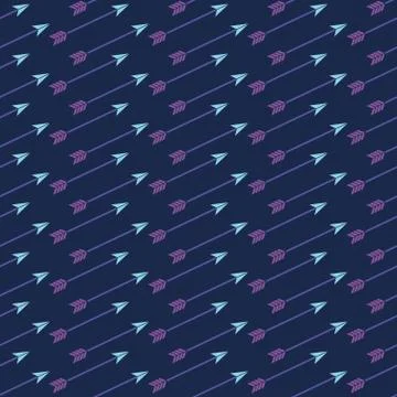 Fancy pattern with arrows Stock Illustration