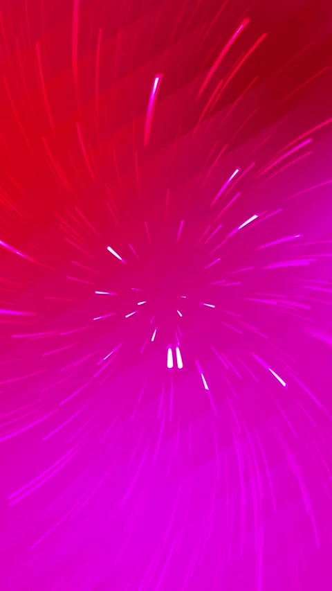 Fancy Pink Red Light Streaks Radiate Outward Swirling Effect Vertical Stock Footage 310348907