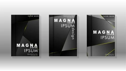 Fancy polygon cover pattern background design. yellow triangle line 스톡 일러스트