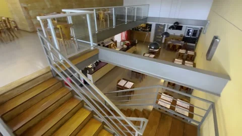 Fancy Restaurant architeture 4k Stock Footage 218263141