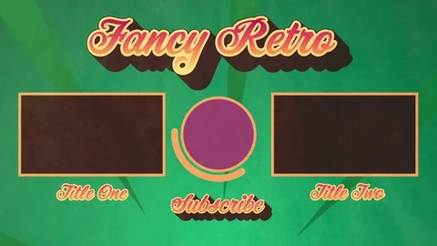 Fancy Retro Endcard Stock After Effects