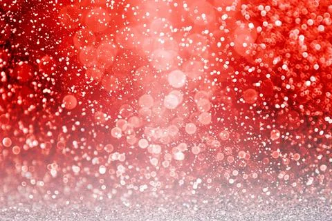 Fancy ruby red Christmas, Valentine Day, New Year's eve glitter background Stock Photos